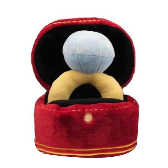 Caja de anillos, juguete de peluche, estuche de amor, juguete masticable para mascotas, sonidos, cachorros, niños, juguetes suaves para perros, juguetes interesantes