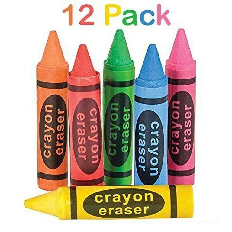 5 Color Crayon Shape Large Volume Sharpener 2 Erasers - Temu