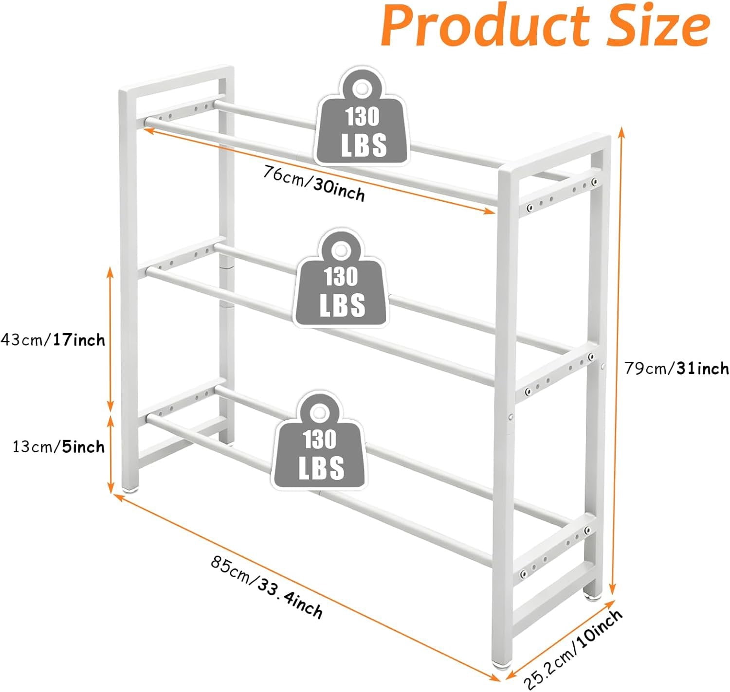 3-Tier Adjustable Dumbbell Rack, Heavy-Duty Weight Storage Stand, 390 LB Capacity, Space-Saving  Gym Organizer
