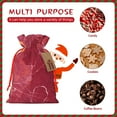 thumbnail image 7 of Fuzoiu Abstract Red Marble Print Christmas Gift Bag,Burlap Gift Bag with Drawstring Closure & Hang Tag,Perfect for Holidays, Birthdays, and Special Occasions-Small, 7 of 7