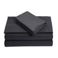 thumbnail image 2 of Split King Fitted Sheets with 2 Pillowcases (4-PC) Set for Adjustable Bed - 700-Thread-Count 100% Egyptian Cotton, Soft Breathable, 15-Inches Deep Pockets - Dark Grey, 2 of 7