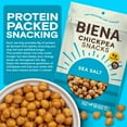 thumbnail image 3 of BIENA Chickpea Snacks - BCF26 Crunchy Roasted Chickpeas - High Fiber Vegan Protein Snacks for Adults and Kids - 4-Pack, 5 Ounce Bags - Sea Salt, 3 of 3