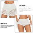thumbnail image 4 of Soidarity de natación de encaje de verano Sólido Transpirable Buena elasticidad Bragas triangulares incorporadas Traje de baño ligero en forma de Deportes acuáticos Blanco L Soidarity OD020842-28B, 4 of 6