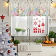 thumbnail image 5 of 2 Pack Valances for Window, Easter Eggs Short Curtains for Kitchen Bedroom Living Room, Spring Daisy Eucalyptus Leaves Rustic Burlap Rod Pocket Small Window Treatment Valance Drapes 42 x 18 Inch, 5 of 8