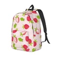 thumbnail image 2 of Yiaed Hand Drawn Strawberry Print Backpack, Premium Laptop Backpack, Travel Backpack for Women, Lightweight Backpacks, Comfortable Back Pack-Medium, 2 of 5