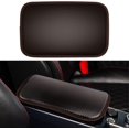 thumbnail image 1 of LAICAIW Car Center Console Pad, Universal Waterproof Car Armrest Seat Box Cover, Car Interior Accessories, Carbon Fiber PU Leather Auto Armrest Cover Protector for Most Vehicle, SUV, Truck, Car (Bro, 1 of 6