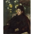 thumbnail image 2 of Edgar Degas 20x24 Black Ornate Framed Double Matted Museum Art Print Titled: Mademoiselle Malo (C. 1877), 2 of 5