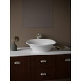 thumbnail image 2 of Karran Quattro QM164 Matte White Acrylic 21 in. Oval Bathroom Vessel Sink with Faucet and drain in Stainless Steel, 2 of 5