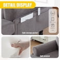 thumbnail image 6 of CQSXDA Modern Chaise Lounge Recliner In Chenille Fabric With Storage Pockets Ideal For Bedroom Living Room Use，Dark Gray, 6 of 17