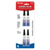 BAZIC Super Glue 3g/0.10Oz, Clear Adhesive Fluid Liquid (4/Pack), 1-Pack