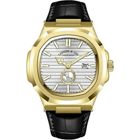 Blekon Collections Men's 44mm Quartz Watch, Comfortable Silicone Strap, Luminous Hands & Numbers, Easy-Read Date Display, Sleek Round Dial – Perfect for Everyday Wear