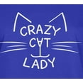 thumbnail image 4 of Old Glory Womens Crazy Cat Lady Long Sleeve Graphic T Shirt, 4 of 6