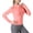 🔥 Pink, variant on Sentmoon Swim Shirt Quick Dry Long Sleeve Bathing Suit for Women Crew Neck with Zipper Soft Regular Fit SPF Shirts for Women Long Sleeve for Swimming and Surfing XL