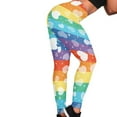 thumbnail image 4 of DISNIMO Love Printed High Waisted Yoga Pants for Women, Tummy Control Yoga Pants Leggings Breathable Workout Leggings for Yoga Gym, Multicolor, S, 4 of 6