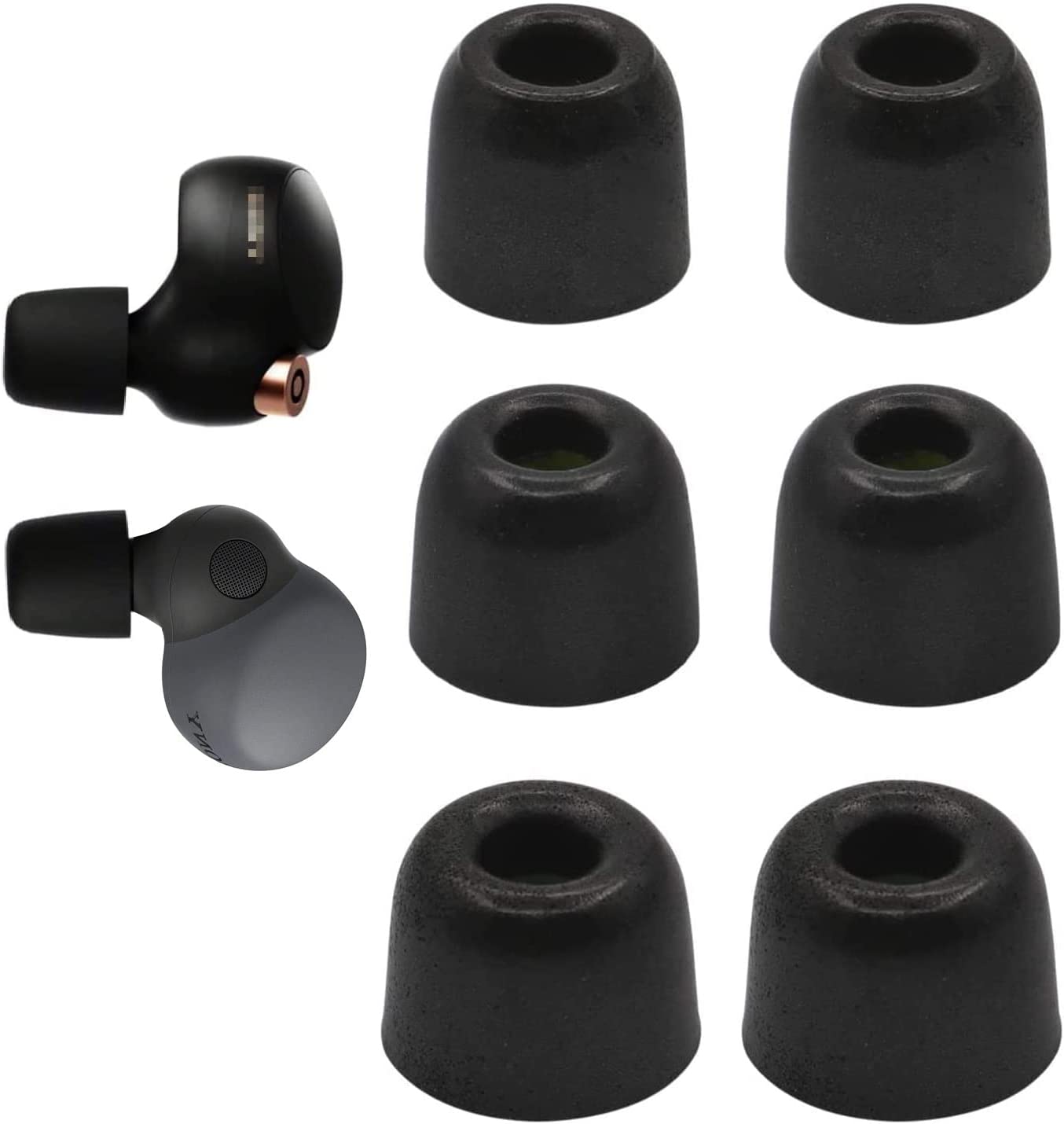 Replacement Memory Foam Ear Tips Noise Canceling Foam Ear Tip