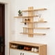 thumbnail image 5 of Contenedores de almacenamiento, Estante de almacenamiento de pared de madera, Estante de almacenamiento de modelos de paneles de madera maciza, Estante de exhibición de figuras, Estante de pared, Colg, 5 of 7