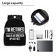 thumbnail image 5 of Estoy jubilado, así de elegante me pongo, mochila negra para mujer, hombre, mochila para portátil, para trabajo, negocios, viajes, bolsos para computadora, mochila escolar informal, mochila para, 5 of 5
