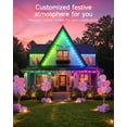 thumbnail image 4 of VOLIVO 100FT Permanent Outdoor Lights, 48 RGB Eave Lights, App & Remote Control, Music Sync, Timer, IP65 Waterproof, 4 of 6