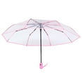 thumbnail image 2 of Miangastore 1pc Fully Automatic Triple Folding Transparent Umbrella Outdoor Umbrella, 2 of 9