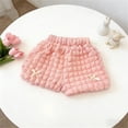 thumbnail image 5 of Kureaily Girls Bow Shorts Cute Summer Plaid Shorts For Toddler Baby Outfit ,Bow Decor Bubble Casual ShortsSize 4-5 Years ,Pink, 5 of 5