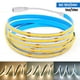 thumbnail image 2 of Tira de luces LED COB de 5M y 10M, 12V, 24V, 320LED/M, cinta Flexible de Luz lineal de alta densidad para decoración de habitación, 3000K, 4000K, 6000K, 2 of 4