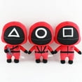 thumbnail image 4 of Squid Game Doll Korean TV Squid Game Character Plush Doll(Red, Round，16cm), 4 of 5
