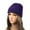 Purple, variant on Xfvqtps Beanie for Womens Knit Crochet Solid Color Simplicity Ribbed Versatile Outdoor Chunky Stretch Windproof Coldproof Thickened Soft Warm Winter Slouchy Hat Navy