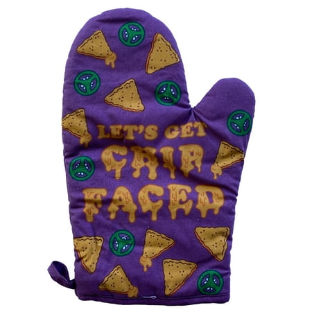 

Let s Get Chip Faced Oven Mitt Funny Nachos Mexican Food Kitchen Glove