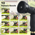 thumbnail image 2 of Vipuse Retractable Garden Hose Reel,1/2 inch x 100 ft Wall Mounted Garden Hose Reel with 10 Pattern Nozzle,Slow Return System,180° Swivel Bracket, 2 of 8