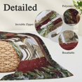 thumbnail image 3 of Christmas Pillow Covers 24"x36", Winter Pine Needles Horse Red Farmhouse Soft Brushed Microfiber Breathable Throw Pillow Covers, Decorative Pillowcase with Zipper for Couch Sofa Bedroom Living Room, 3 of 4
