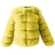 thumbnail image 4 of Chaquetas y abrigos casuales de manga larga sin capucha para mujer, de talla grande, de invierno, cálidos, holgados, con cuello alto, de felpa y pelo, de poliéster., 4 of 5