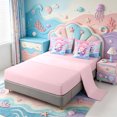 thumbnail image 3 of Manfei Pastel Axolotl Pattern 7-Piece Twin Bedding,3D Print Salamander Bedding Comforter Set,Pink Reversible, 3 of 7