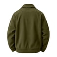 thumbnail image 4 of Mens Zip Up Corduroy Jacket Long Sleeve Fashion Stylish Jackets Spring Fall Warm Zip Up Sweatshirt Jacket for Work Dress Sweatshirts with Pockets, 4 of 6