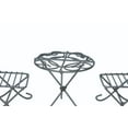 thumbnail image 5 of G & F Fairy Garden Miniature Metal Bistro Set, 3-Piece Dollhouse Furniture, Rustic Red, For All Age Groups, 5 of 5