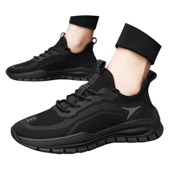 CHENge Mens Sneakers Size 7 Relaxed Fit Lightweight Wide Width Low Top Mens Hiking Shoe Breathable Sock Shoe Mesh Tennis Run Sneakers