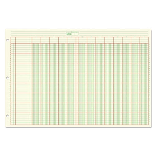 Adams® Columnar Analysis Pad, 13 Column, 8 1/2 X 11, Double Page Format