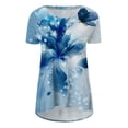 thumbnail image 4 of Elegante blusa de manga corta con cuello redondo y manga abullonada para mujer OAVQHLG3B Store  lin121212, 4 of 4