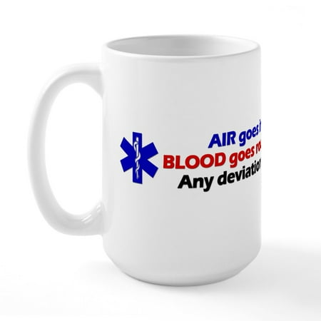 

CafePress - Air/Blood... Large Mug - 15 oz Ceramic Large White Novelty Mug
