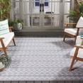 thumbnail image 2 of SAFAVIEH Cabana Ethan Geometric Indoor/Outdoor Area Rug, Grey/Ivory, 6'5" x 6'5" Square, 2 of 14