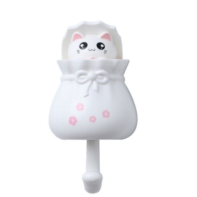 Perchero Organizador en Forma de Gato HappyWare Blanco