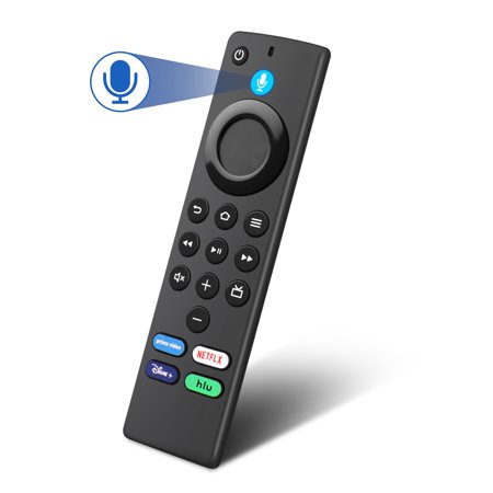 Replacement Voice Remote Control Fit for Firee TV Stick 4K, for Firee TV Stick 2nd & 3rd Gen, for Firee TV Cube 1st & 2nd Gen (Without Batteries)