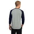 thumbnail image 2 of Sport-Tek Men's PosiCharge Baseball Jersey M Silver/True Navy, 2 of 5