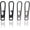 Black+Polished, variant on VAT1-L Large Titanium Zipper Pull Replacement, Heavy Duty Zipper Pull Tab Repair Kit for Large Luggage Suitcase Backpack Duffel Bag and More, Titanium Carabiner Keychain Micro (2 Polished)