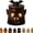 #D, variant on Cozy Monster Tealight Lantern, Handmade Resin Candle Holder | Cute Spooky Tea Light Holder for Tabletop Mantel Shelf Pumpkin Tealight Holder Cottage Core Halloween Home Decor Gifts
