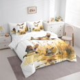 thumbnail image 3 of Homewish Flying Mallard Duck 7-Piece Twin Bedding Sets,Rustic Farmhouse Cabin Bedding Comforter Set,White Brown Sheet Sets For Kids,Microfiber Bedroom Decor Reversible, 3 of 8