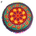 thumbnail image 1 of EIMELI Housse de Coussin de Sol Mandala Bohème Rond 43cm Décoration Canapé Maison, 1 of 8