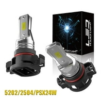 HMCYCI 2pcs 5202 LED Fog Light Bulbs 6000K White for GMC Sierra 1500/2500/3500 2007-2018