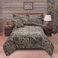 thumbnail image 1 of Max-5 Polycotton Camo Comforter with 100% Polyester Filling, Rustic & Forest Themed Comforter Set by Visi-One, Brown, 1 of 3