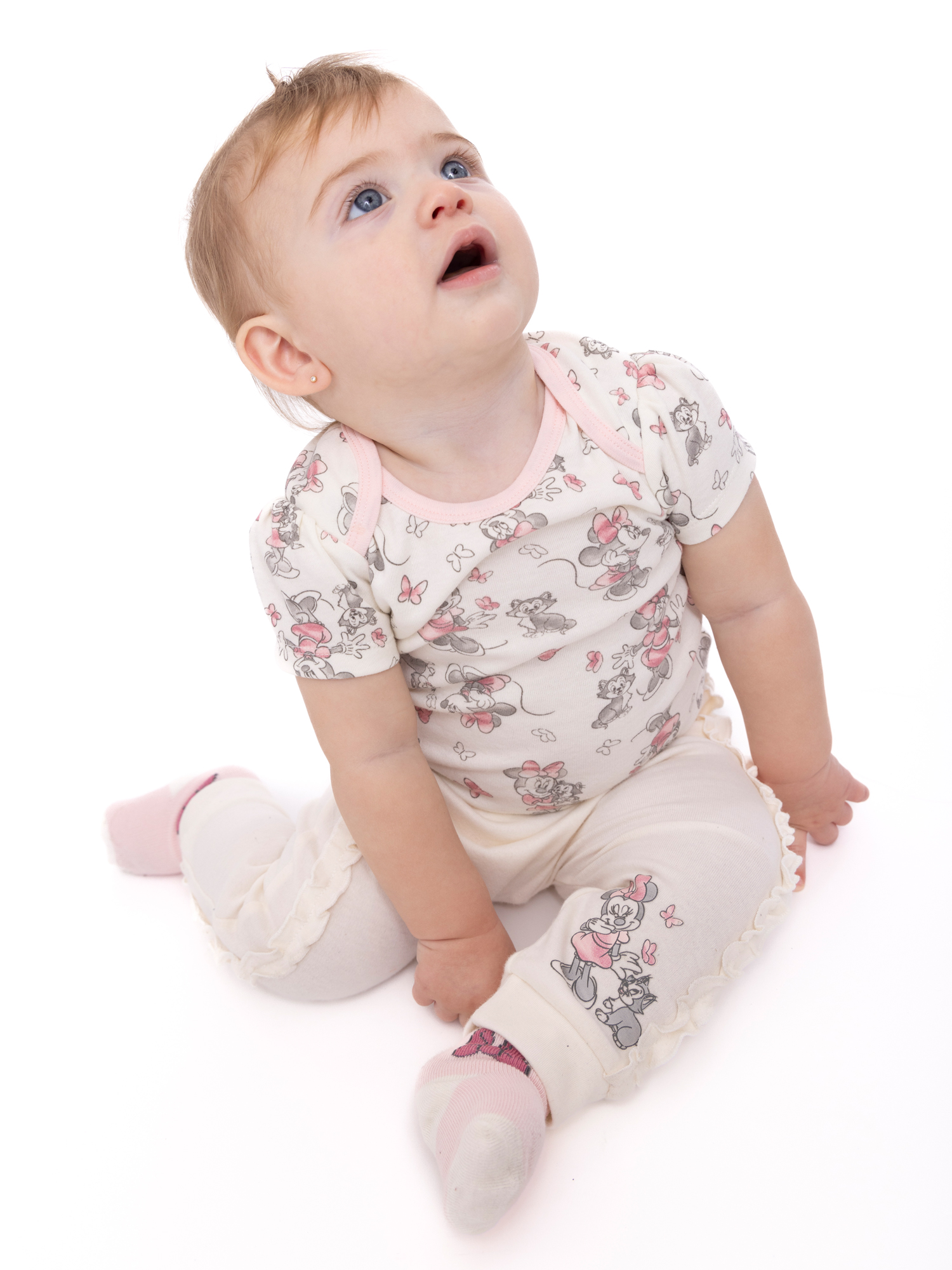 Disney Baby Wishes + Dreams Minnie Mouse Infant Baby Jogger Pants, 3-Pack, Sizes Newborn-12 Months