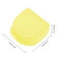 thumbnail image 4 of Unique Bargains 1 Pc Braces Box Portable Braces Storage Box Yellow, 4 of 5